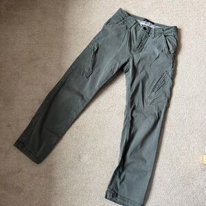 DUER live free adventure pant men’s pants cargo style 30x30 green